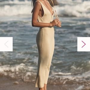 NWOT Free People Beach Daniela Sweater Midi Dress - size L